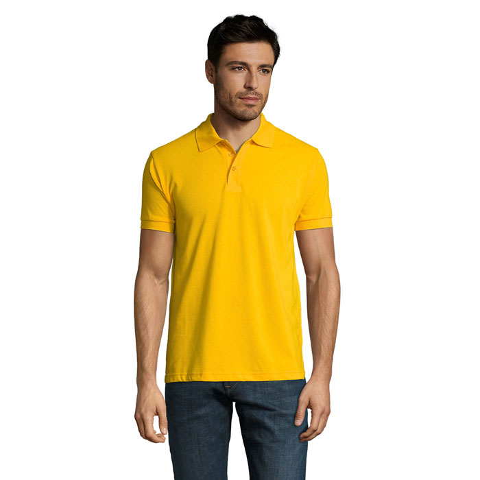 Polo homme publicitaire 200g - Prime Jaune 1